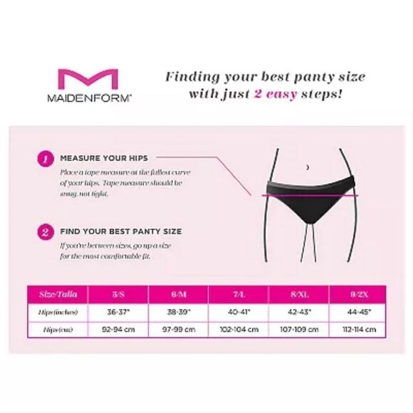 🤸‍♀️3 for 12🤸‍♂️ NWT Maidenform All-Over Lace Thong Panty DMESLT Size: 2X - Picture 6 of 6